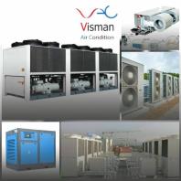 فروش انواع سیستم های تهویه مطبوع ویسمن (چیلر مینی چیلر داکت اسپلیت هایسنس VRF و GHP)